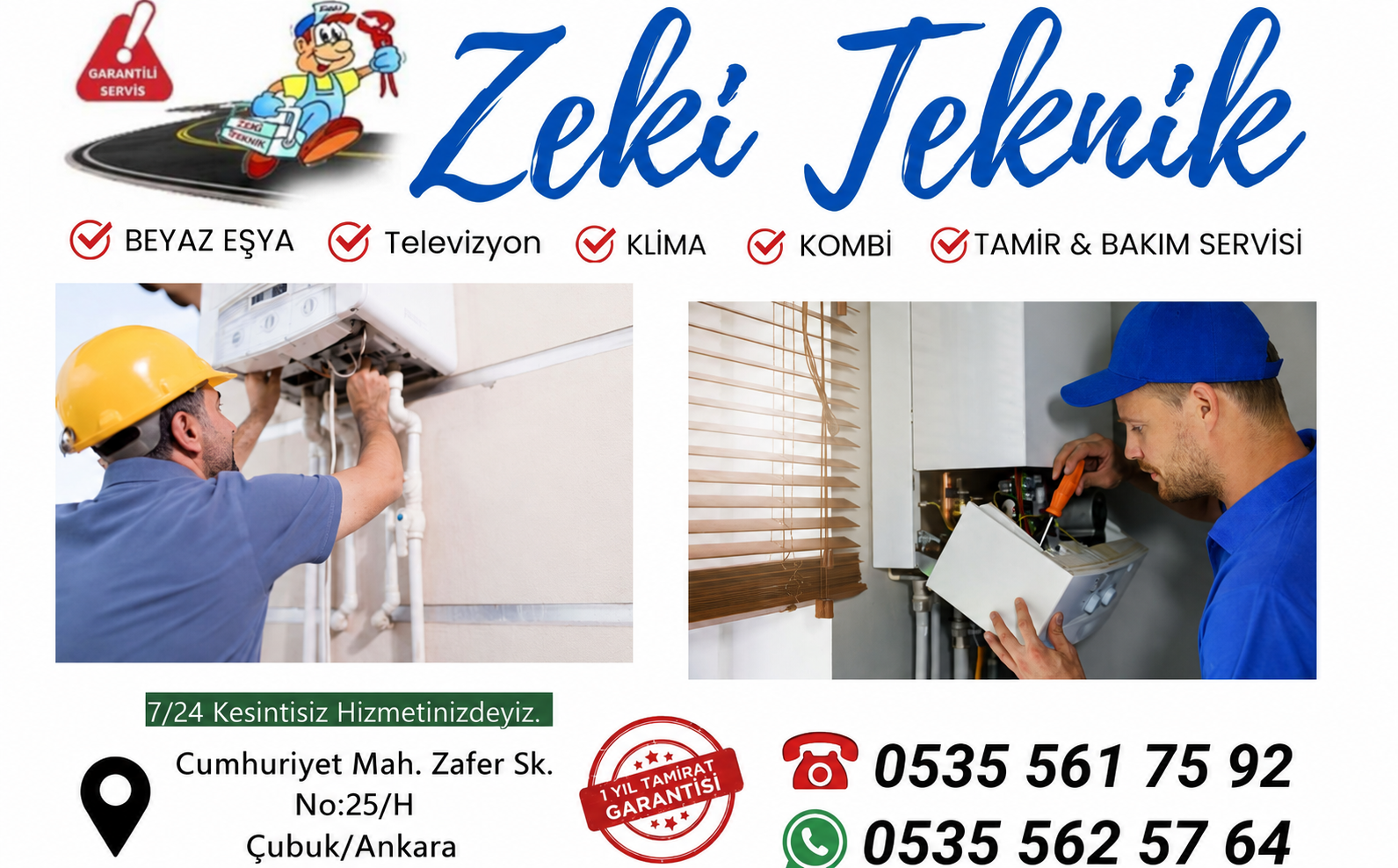 Çubuk Kombi Tamircisi